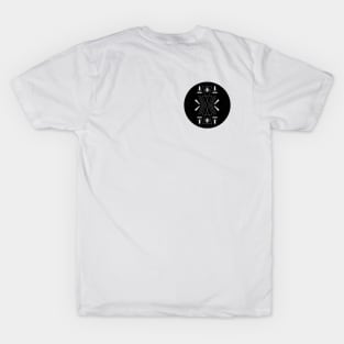 Bohemian Faded Design in Black Circle T-Shirt